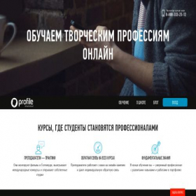Скриншот главной страницы сайта profileschool.ru