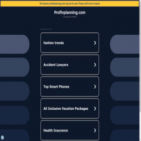 Скриншот главной страницы сайта profinplanning.com