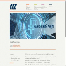 Скриншот главной страницы сайта profinvestaudit.ru