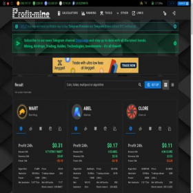 Скриншот главной страницы сайта profit-mine.com