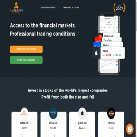 Скриншот главной страницы сайта profit2market.com