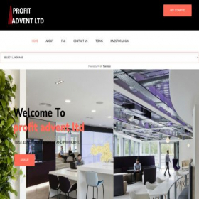 Скриншот главной страницы сайта profitadventltd.com