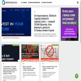 Скриншот главной страницы сайта profitblog.ru