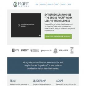 Скриншот главной страницы сайта profitfactory.com