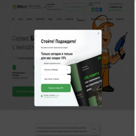 Скриншот главной страницы сайта profivdome.ru