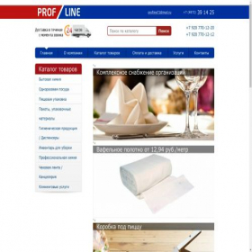 Скриншот главной страницы сайта profline71.ru