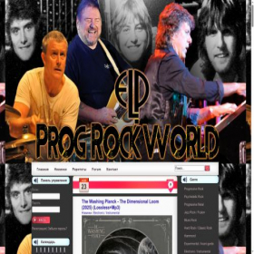 Скриншот главной страницы сайта progrockworld.info