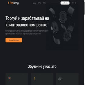 Скриншот главной страницы сайта prohedg.com