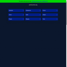 Скриншот главной страницы сайта proincome.org