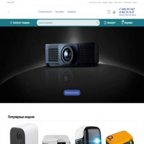 Скриншот главной страницы сайта projector-24.ru