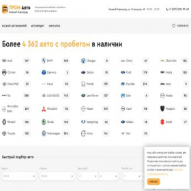 Скриншот главной страницы сайта promauto-nn.ru