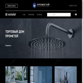 Скриншот главной страницы сайта prometey.pro