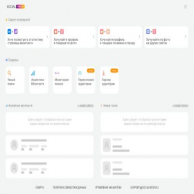 Скриншот главной страницы сайта promo.socialvisor.ru