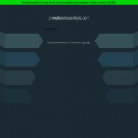 Скриншот главной страницы сайта pronaturalessentials.com