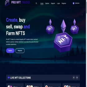 Скриншот главной страницы сайта pronfttrades.com