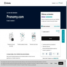 Скриншот главной страницы сайта pronomy.com