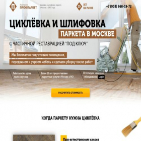 Скриншот главной страницы сайта proparketi.ru