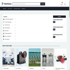 Скриншот главной страницы сайта propedia.org