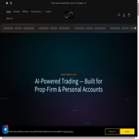 Скриншот главной страницы сайта propfirm-ea.com