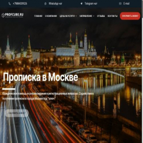 Скриншот главной страницы сайта propiska-moskva.online