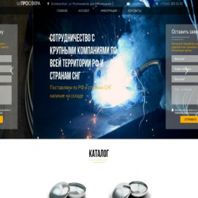 Скриншот главной страницы сайта prosfer.ru