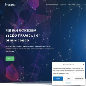 Скриншот главной страницы сайта protectweb3.tech