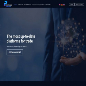 Скриншот главной страницы сайта protradecapital.net