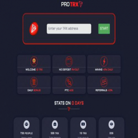 Скриншот главной страницы сайта protrx.net