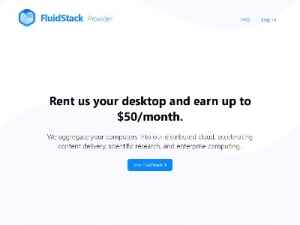 Скриншот главной страницы сайта provider.fluidstack.io