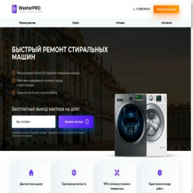 Скриншот главной страницы сайта prowasher.ru