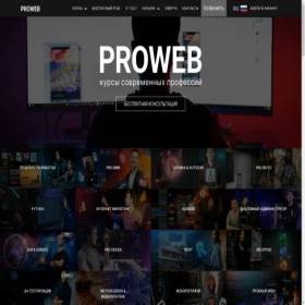 Скриншот главной страницы сайта proweb.uz