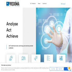 Скриншот главной страницы сайта proximaresearch.com