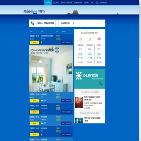 Скриншот главной страницы сайта proximoferry.com