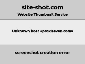 Скриншот главной страницы сайта proxiseven.com
