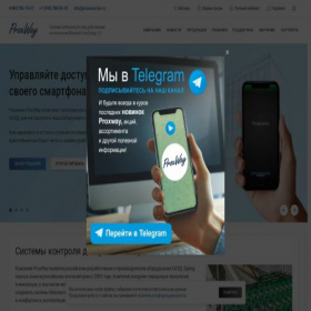 Скриншот главной страницы сайта proxway-ble.ru