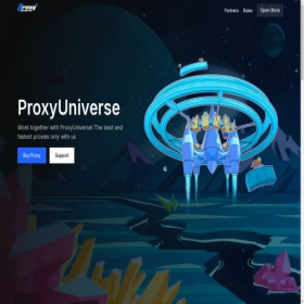 Скриншот главной страницы сайта proxyuniverse.org