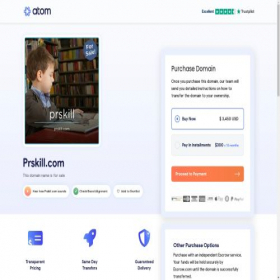 Скриншот главной страницы сайта prskill.com