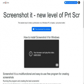 Скриншот главной страницы сайта prtscr.site