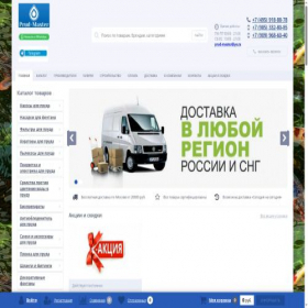 Скриншот главной страницы сайта prud-master.ru