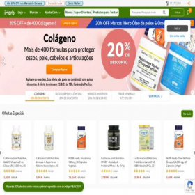 Скриншот главной страницы сайта pt.iherb.com