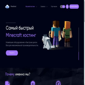 Скриншот главной страницы сайта pterohost.com