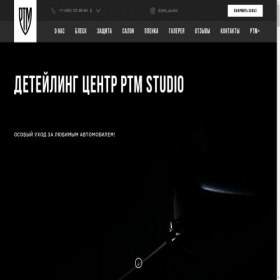 Скриншот главной страницы сайта ptmstudio.ru