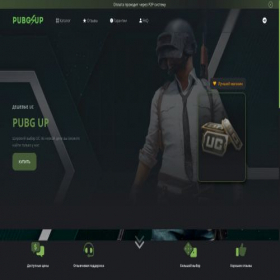 Скриншот главной страницы сайта pubgup.ru