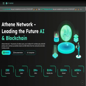 Скриншот главной страницы сайта public.athene.network