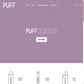 Скриншот главной страницы сайта puffbar.com
