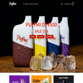 Скриншот главной страницы сайта puffmi-shop.ru