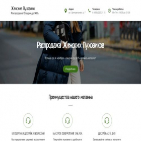 Скриншот главной страницы сайта puhoviki-vam.ru