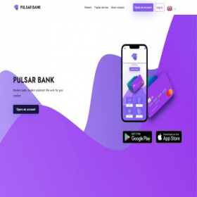 Скриншот главной страницы сайта pulsar-banking.com