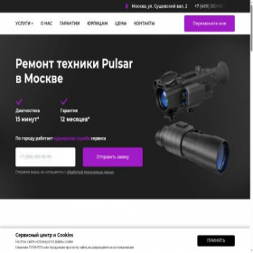Скриншот главной страницы сайта pulsremount-msk.ru