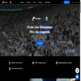 Скриншот главной страницы сайта puprime.com